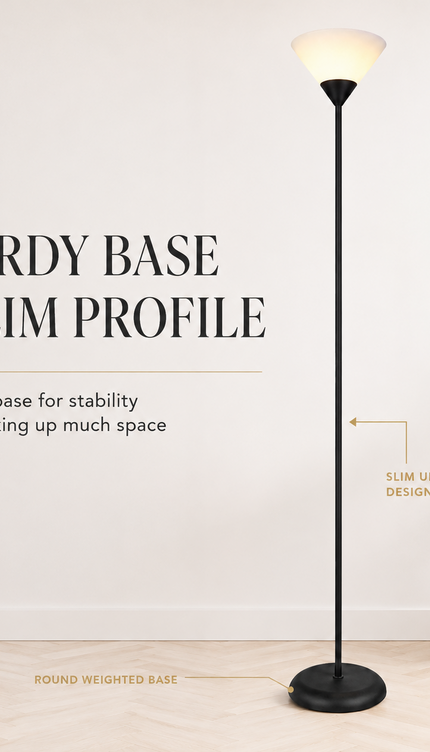 Uplighter Floor Lamp Sleek & Modern Standing Tall Lamp