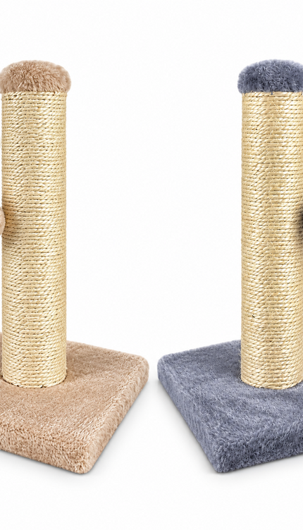 Cat Scratching Post 35cm Sisal Scratcher Kitten Activity Centre Hanging Ball Toy