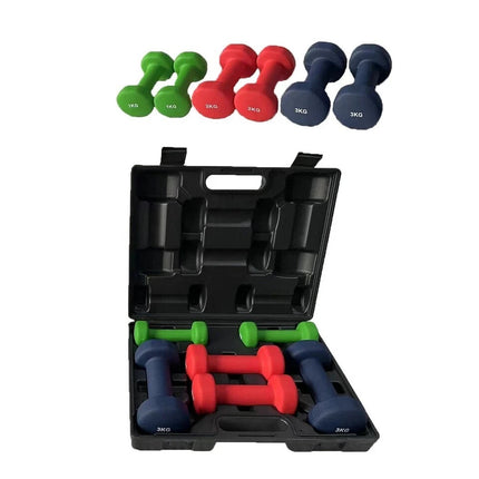 12kg Neoprene Dumbbell Set