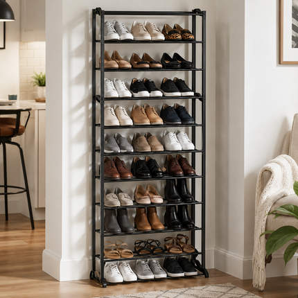 10-Tier Shoe Storage Rack