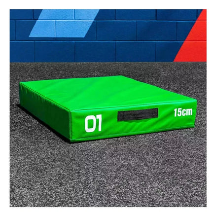 15cm Soft Green Plyometric Jump Box Stackable Foam Gym Fitness Exercise Equipmen