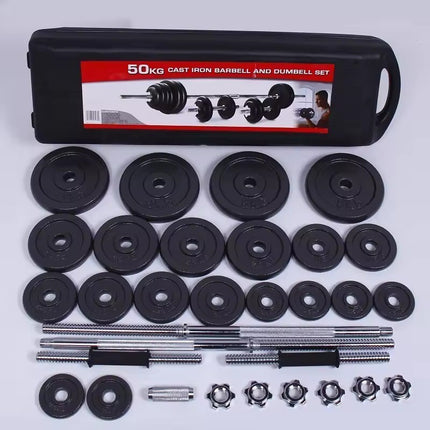 Adjustable Dumbbell & Barbell Set 15KG-50KG