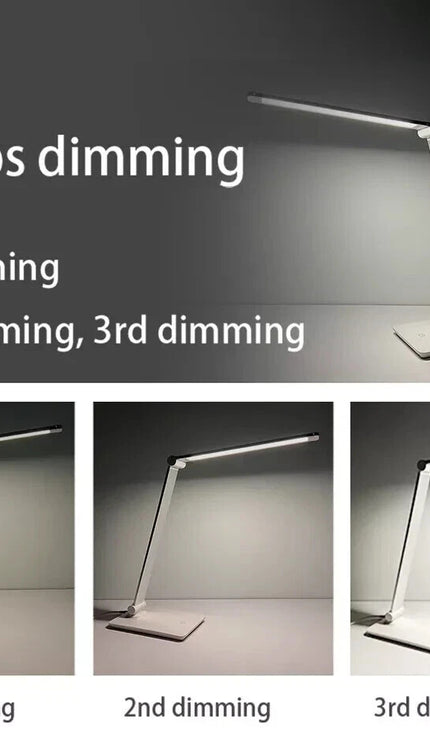 Eye-Caring LED Table Lamp with USB Touch Control Desk Reading Light 3 Brightness