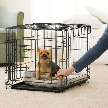 Dog Cage 36 Inch Metal Pet Crate Removable Tray