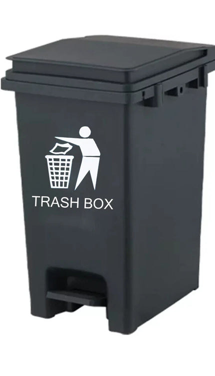 Slim Pedal Bin Recycling Waste Rubbish Dustbin Kitchen Bathroom Home Office Use