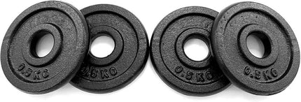 Adjustable Dumbbell Barbell Set Cast Iron 15-50KG Body Building Set - Box Damage