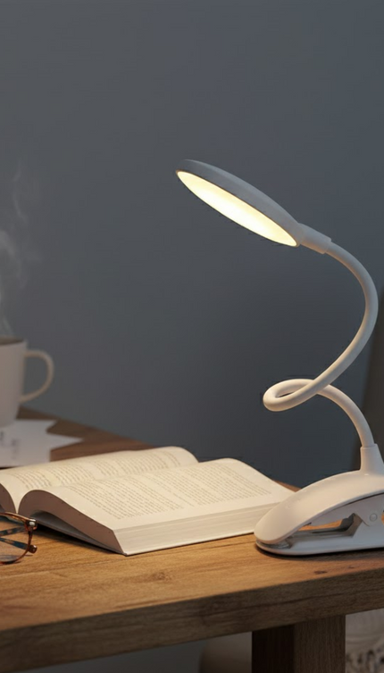LED Clip Desk Lamp USB Powered Touch Dim 3 Modes Reading Study Bedside Office