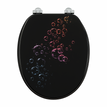 colorful soap bubbles Black