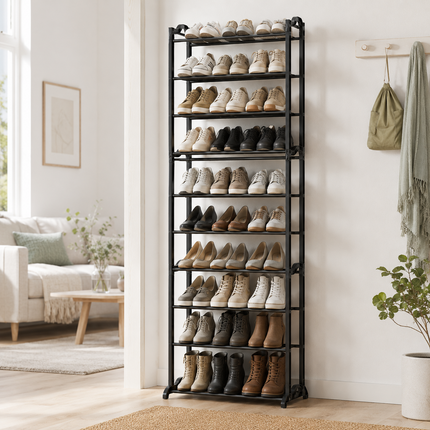 10-Tier Shoe Storage Rack