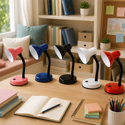 Study Desk Lamp Flexible Neck E27 40W Simple Design for Study Work Room Home