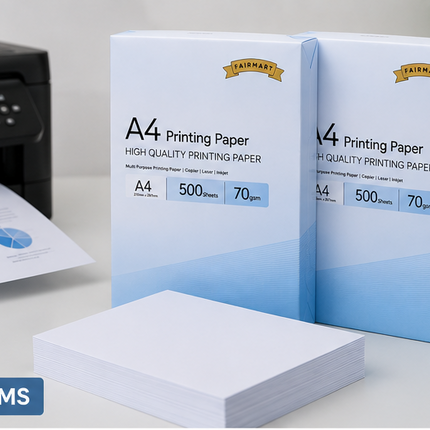 A4 Printer Paper White 70gsm 1000 Sheets Multipurpose Inkjet Laser Copier 2-Ream