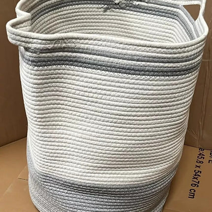 Laundry Hamper Basket 70L Cotton Rope Washing Storage Organizer for Clothes