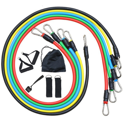 11PC Resistance Bands Set for Workout Exercise CrossFit Fitness & Yoga Training