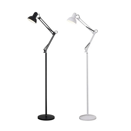 Modern Metal Floor Lamp Flexible Swing Arms for Reading Adjustable Swing Light