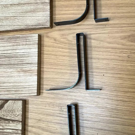 Floating Shelf Set of 3 Wall Mounted Paulownia Wood Display Rack Unit