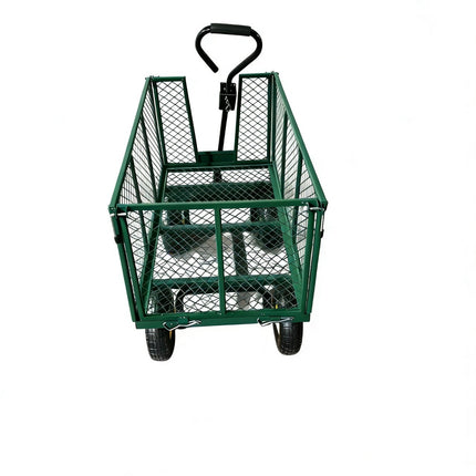Garden Trolley TRAILER Deluxe High Sided Cart 500kg H Duty Festival Camping LARG
