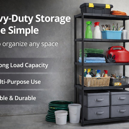 4/5 Tier Plastic Shelving Unit