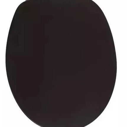18” MDF Universal Toilet Seat – Quick Fit Wooden WC Seat (Black)