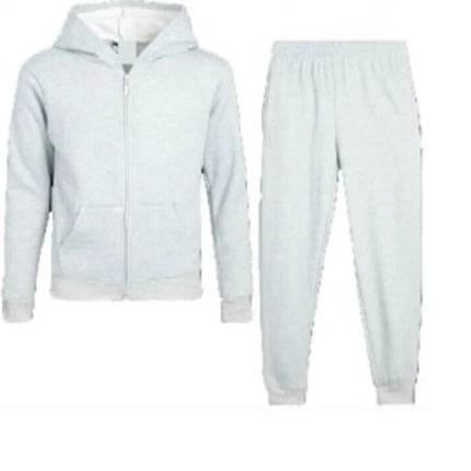 Hoodie Tracksuit For Unisex Kids Full Zip 2 Pcs School & Casual Sportswear Set