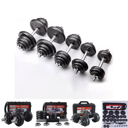 Adjustable Dumbbell & Barbell Set 15KG-50KG