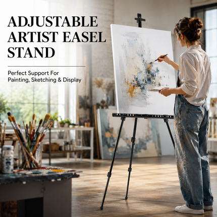 Display Easel Stand Aluminum Tripod Adjustable Artist Canvas Sketch Holder 165cm