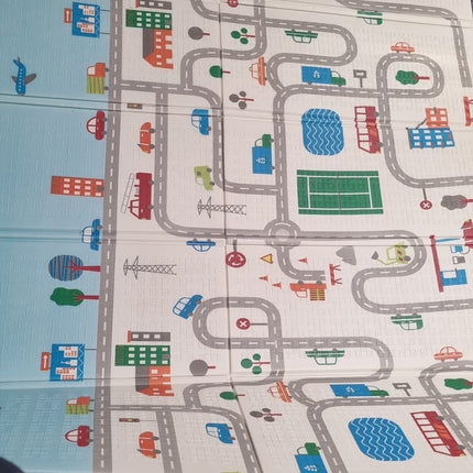Foldable Baby Play Mat Waterproof Foam Mat Reversible Waterproof Extra Large Mat