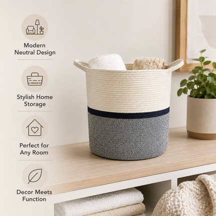 Cotton Rope Storage Basket – Small