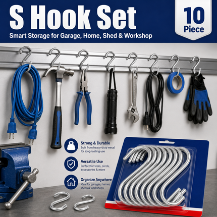 Stainless Steel S Hooks – Pack