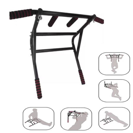 Pull Up Bar Wall Mounted Chin Up HDuty Power Tower Dip Station Multifunctional
