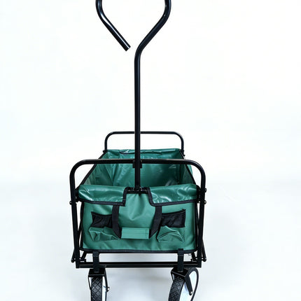 Collapsible Folding Wagon Trolley Cart 80kg On Wheels Festival Camping & Garden