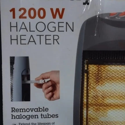 Electrical Halogen Heater 1.2kW 3 Heat Settings For Home & Office-USED