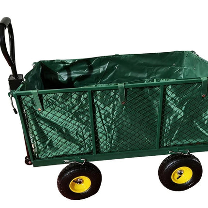 Garden Trolley TRAILER Deluxe High Sided Cart 500kg H Duty Festival Camping LARG