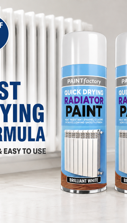 2x Cast Iron Radiator Spray Paint 400ml Brilliant White Aerosol Real Feel Effect