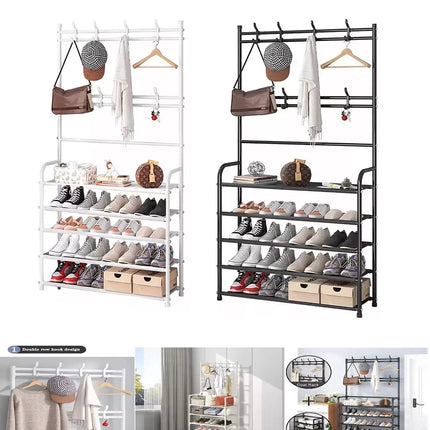 5-Tier Coat & Shoe Storage Rack