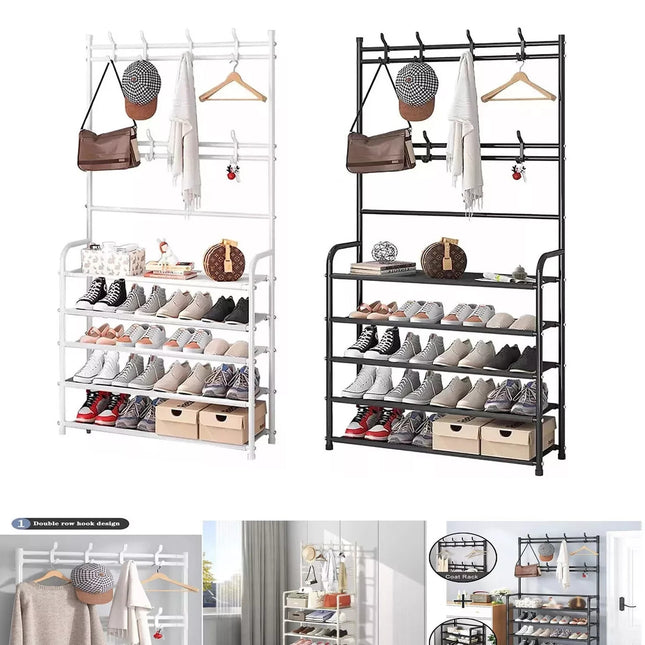 5-Tier Coat & Shoe Storage Rack