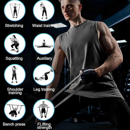 5-Level Pull-Up Resistance Workout Bands Set