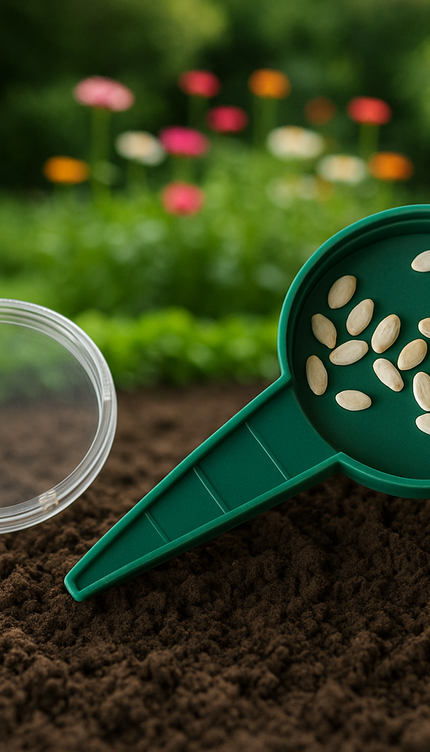Garden Seed Dispenser with 5 Flow Settings