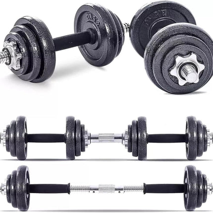50kg Adjustable Dumbbell & Barbell Set