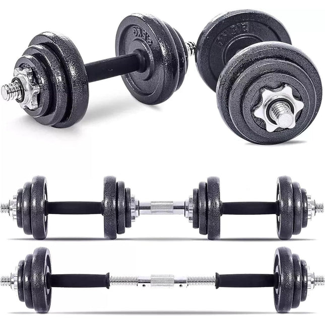 50kg Adjustable Dumbbell & Barbell Set