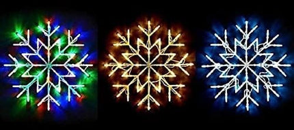 50 LED Christmas Snowflake Light Indoor Outdoor Xmas Decoration Home Garden
