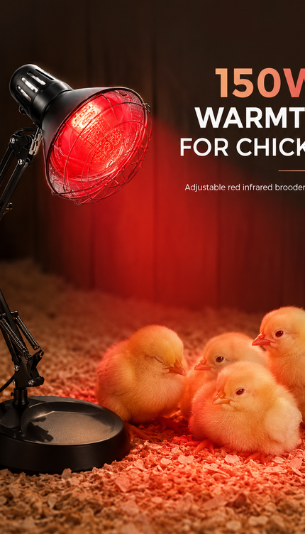 150W Infrared Heat Lamp Chick Brooder Light Poultry