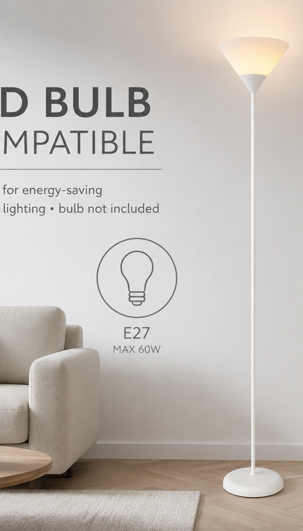 Uplighter Floor Lamp Sleek & Modern Standing Tall Lamp