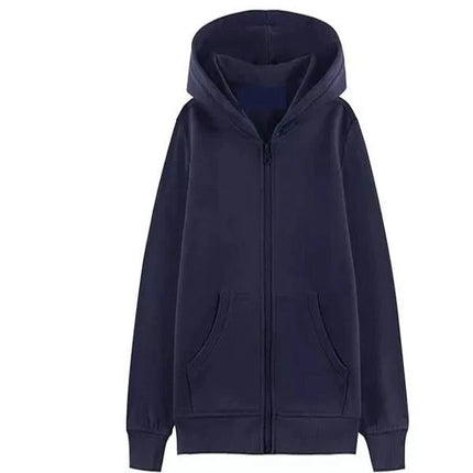 Mens Hoodies Zip Hooded Fleece Sweatshirt Top Jacket Plain Coat Warm Jumper