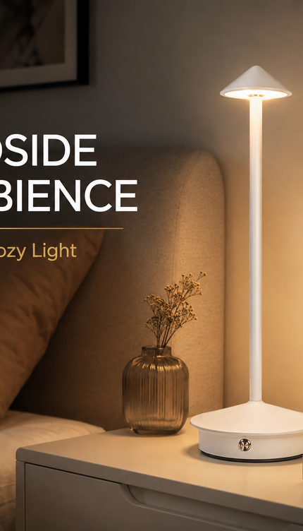 Cordless Rechargeable LED Table Lamp – Dimmable, 3 Light Modes