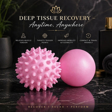 Lacrosse & Spiky Massage Ball Set