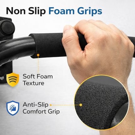 Pull Up Bar Wall Mounted Heavy Duty Chin Up Bar Foam Padded Grips for Home Gym