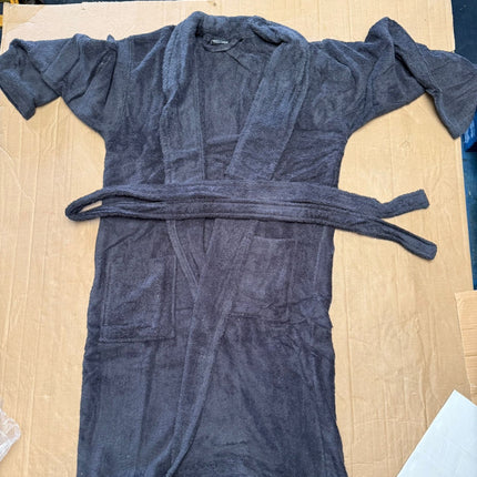 Unisex Cotton Terry Bathrobe Soft Towel Gown Dressing Robe Men Women