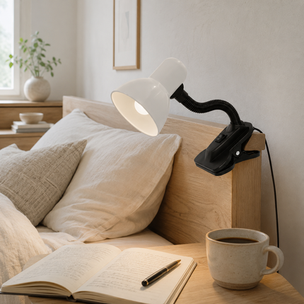 LED Desk Lamp Clip On Adjustable Office Bed Study Table Clamp Reading Light