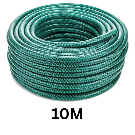 Reinforced 10M PVC Garden Hose Pipe with Water Spray and Fittings for Home Use