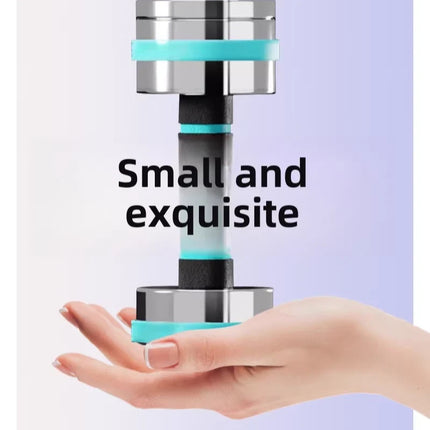 Ultra Compact Dumbbell Set Chrome Steel Adjustable Anti-Slip Grip Gym Exercise